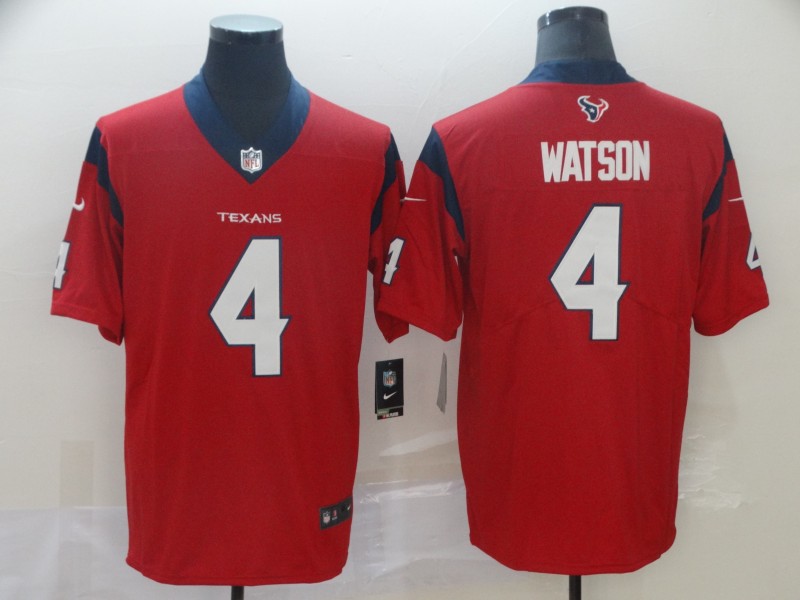 Men's Deshaun Watson Houston Texans #4 Jersey - Red
